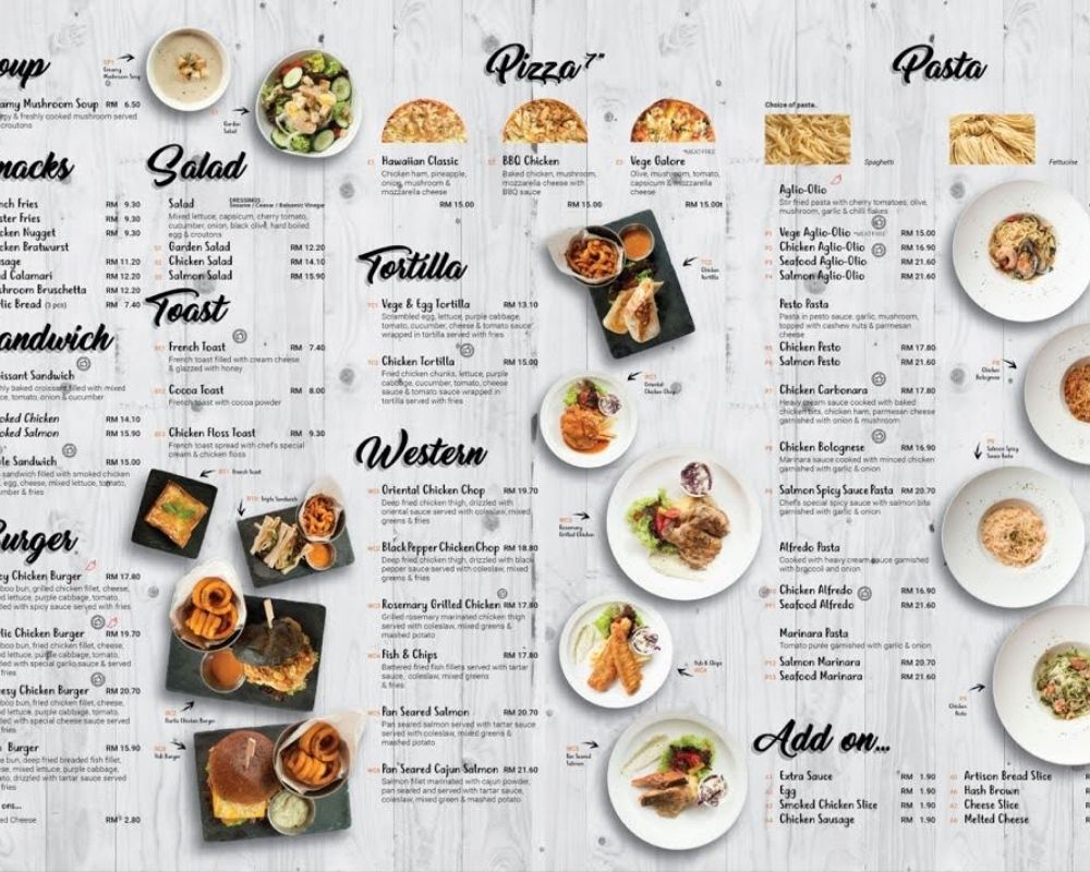 in ấn menu